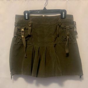 American Eagle Outfitters olive corduroy skirt